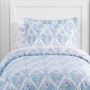 Duvet, shams, and sheets